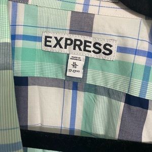 Express Plaid Button Up Shirt